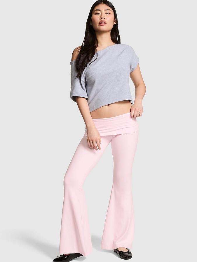 Soft Modal Foldover Super Flare Leggings