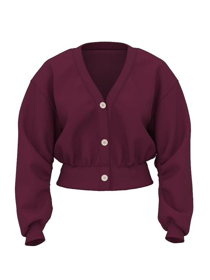 Ivy Fleece Cropped Cardigan image number 2