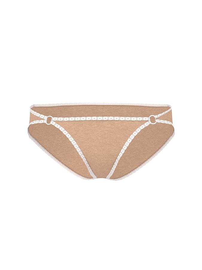 Cotton Lace-Trim Low-Rise Cheeky Panty image number 2