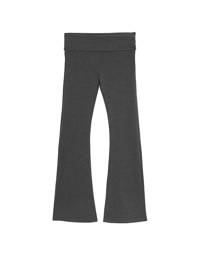 All-Day Cotton Foldover Flare Leggings image number 2