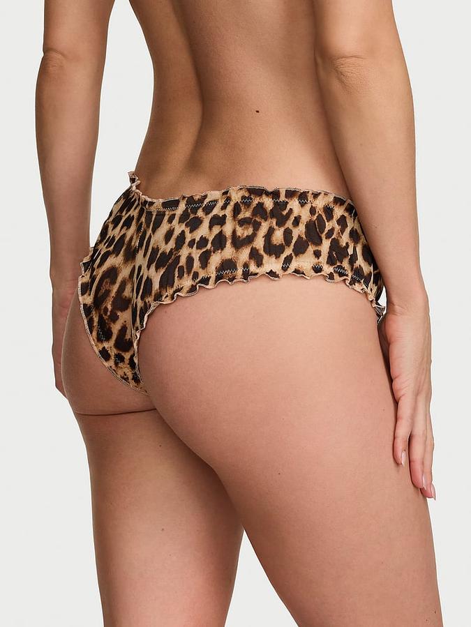 Geo Leo Mesh Ruffled Cheeky Panty