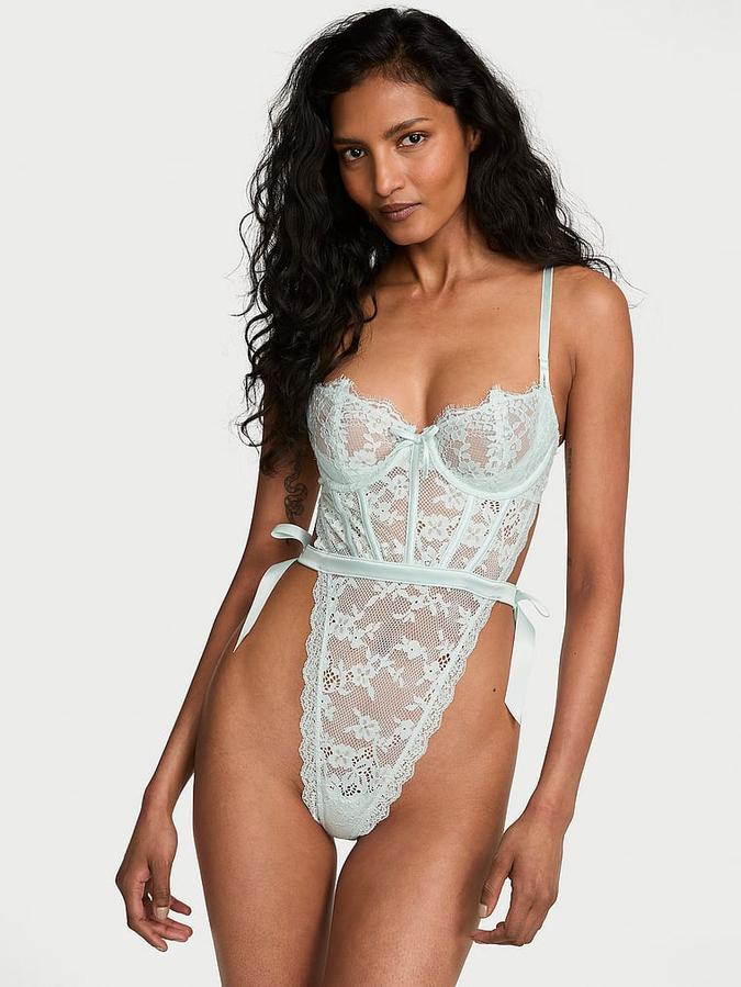 Wicked Unlined Lace Teddy