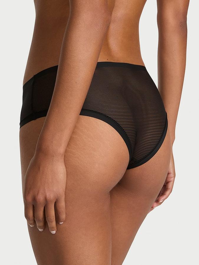 No-Show [Stripe Mesh] Cheeky Panty image number 1