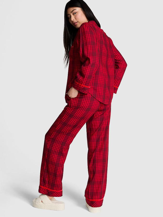 Flannel Long Pajama Set image number 1