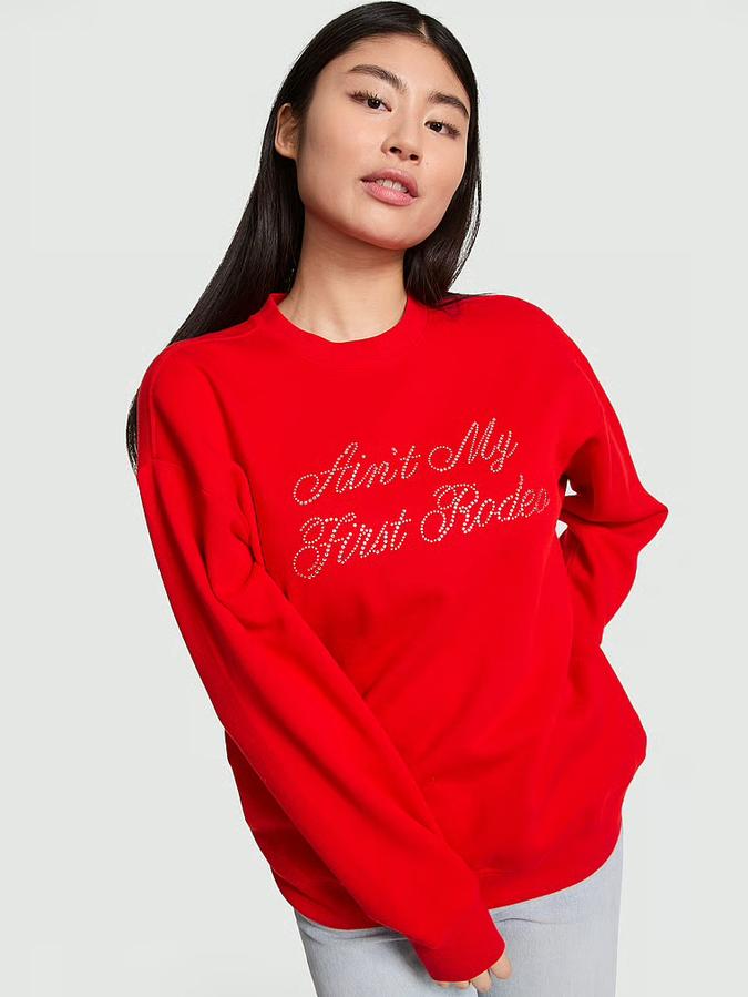 Ivy Fleece Oversized Crew Sweatshirt image number 0