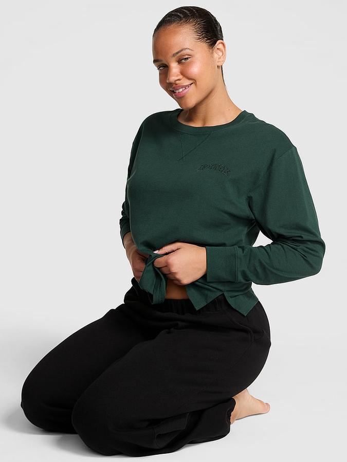 Campus Cotton Long-Sleeve Tee