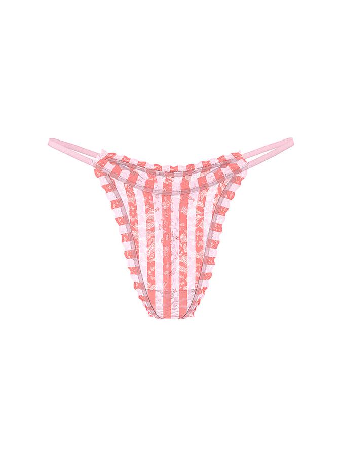 Blossom Lace String Thong Panty image number 2