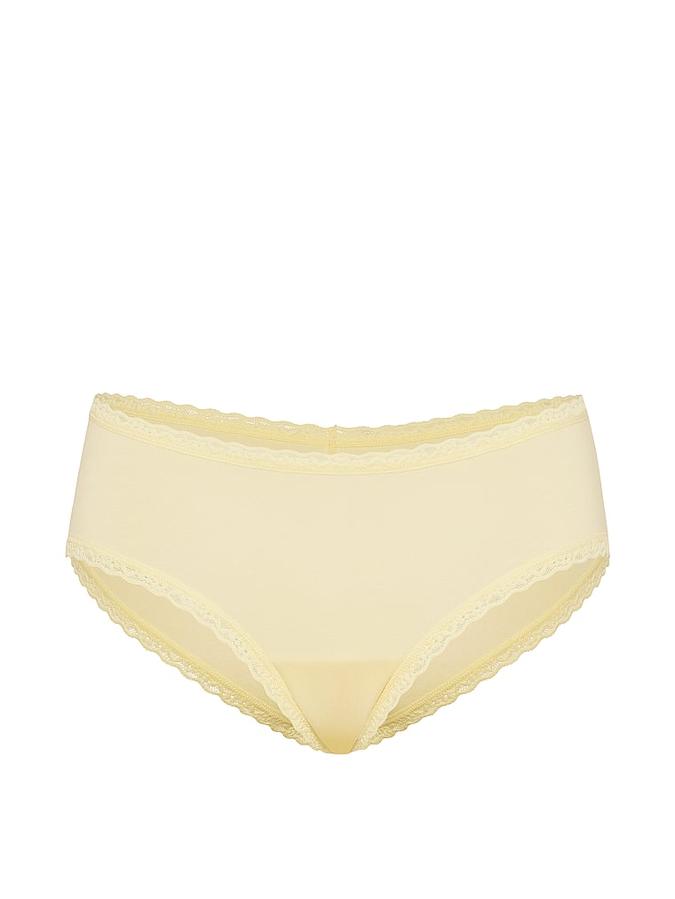 Cotton Lace-Waist Cheeky Panty image number 2