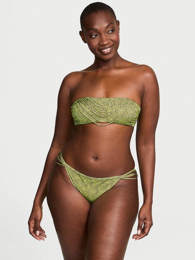 VS Archives Strappy Hardware Bandeau Bikini Top image number 0
