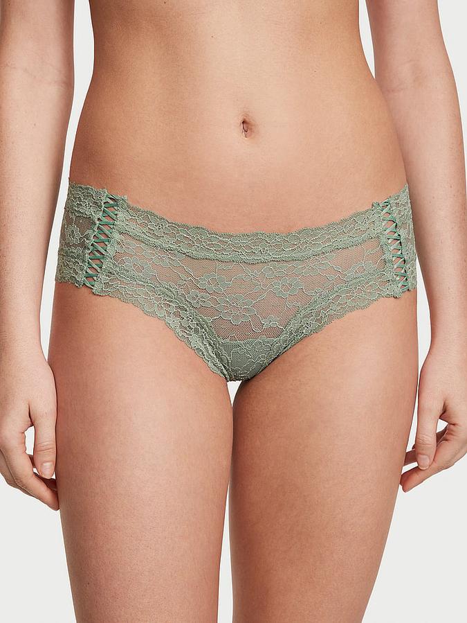 Lace-Up Lace Cheeky Panty image number 0