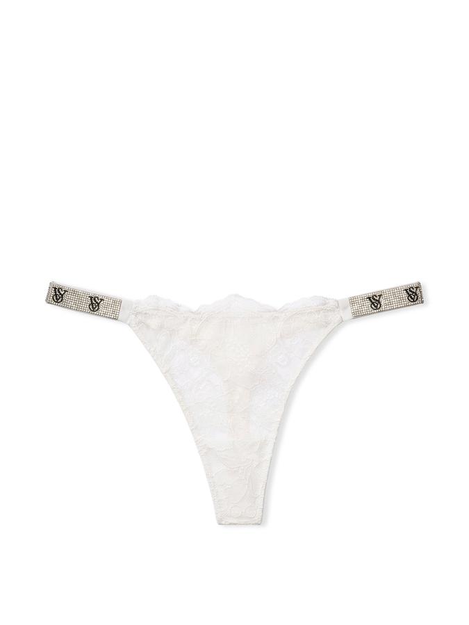 Shine Strap Lace Thong Panty image number 1