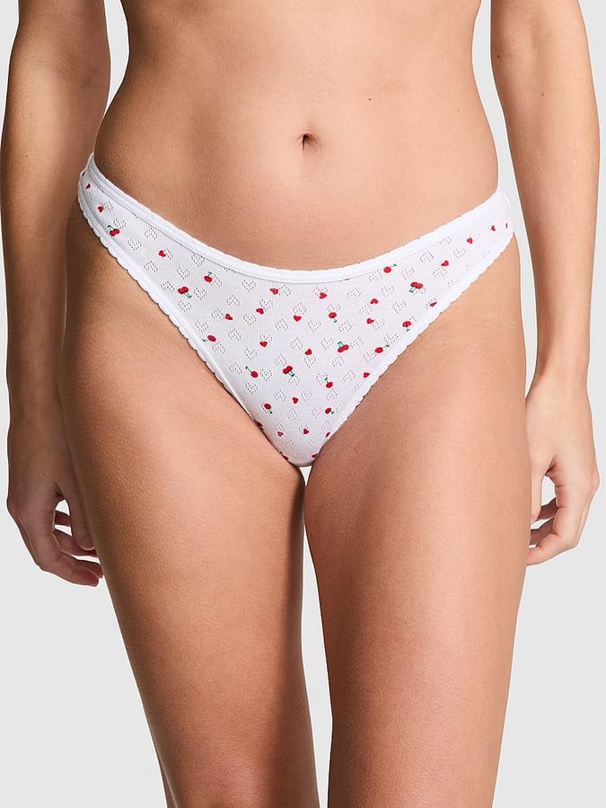 Cotton Thong Panty image number 0