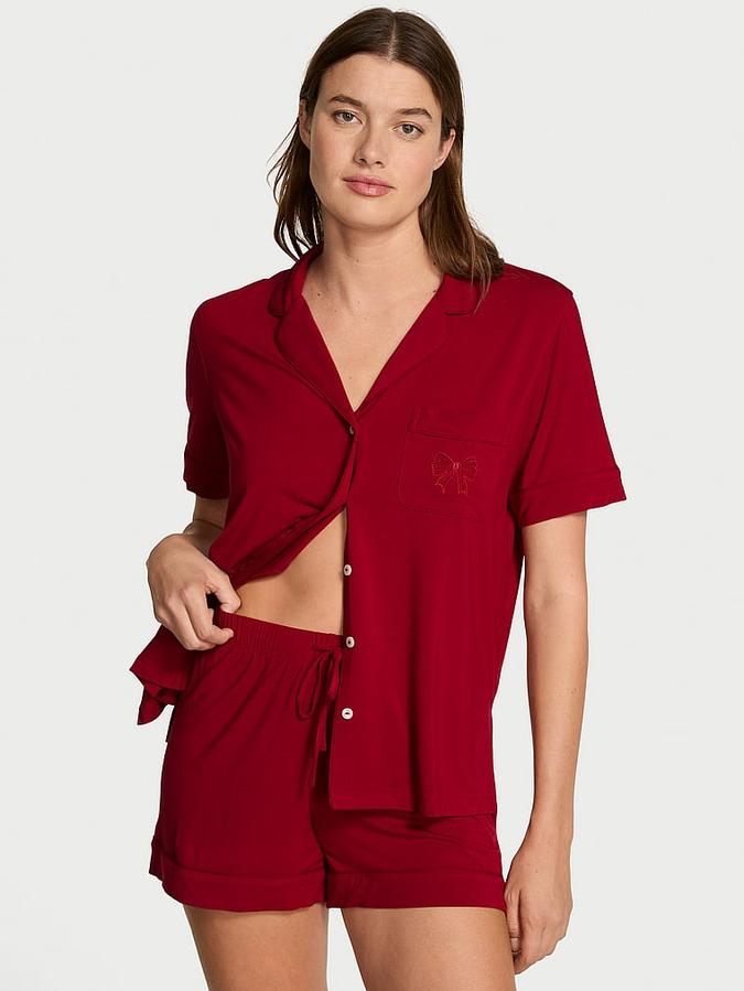 SoSoft&trade; Modal Bow Short Pajama Set