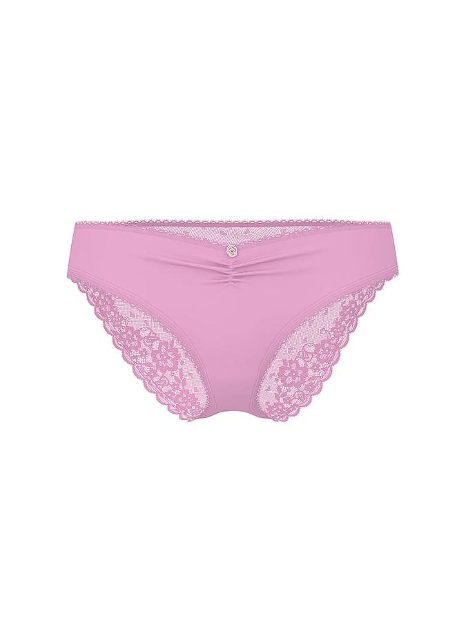 Stretch Cotton Heart Lace Hiphugger Panty image number 2