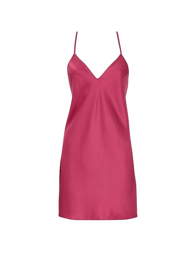 Satin Open-Back Slip Dress image number 2
