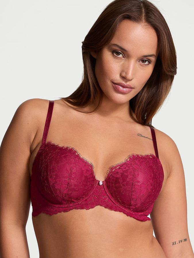 Lace Lightly Lined Classic Coverage Demi Bra image number 0