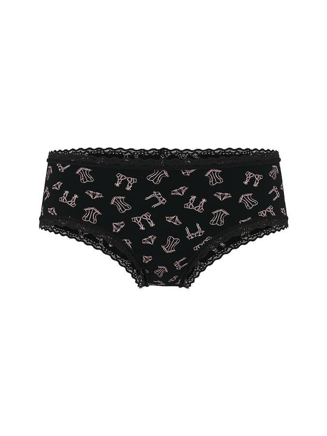 Cotton Lace-Waist Cheeky Panty image number 2