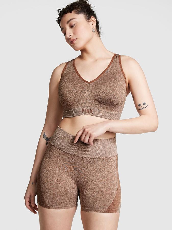 Pink Active Seamless Air Medium-Impact Sports Bra image number 0