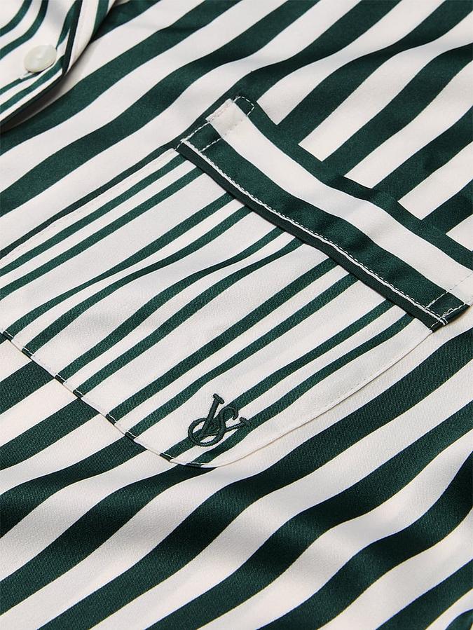 Glazed Satin Short Pajama Set image number 3
