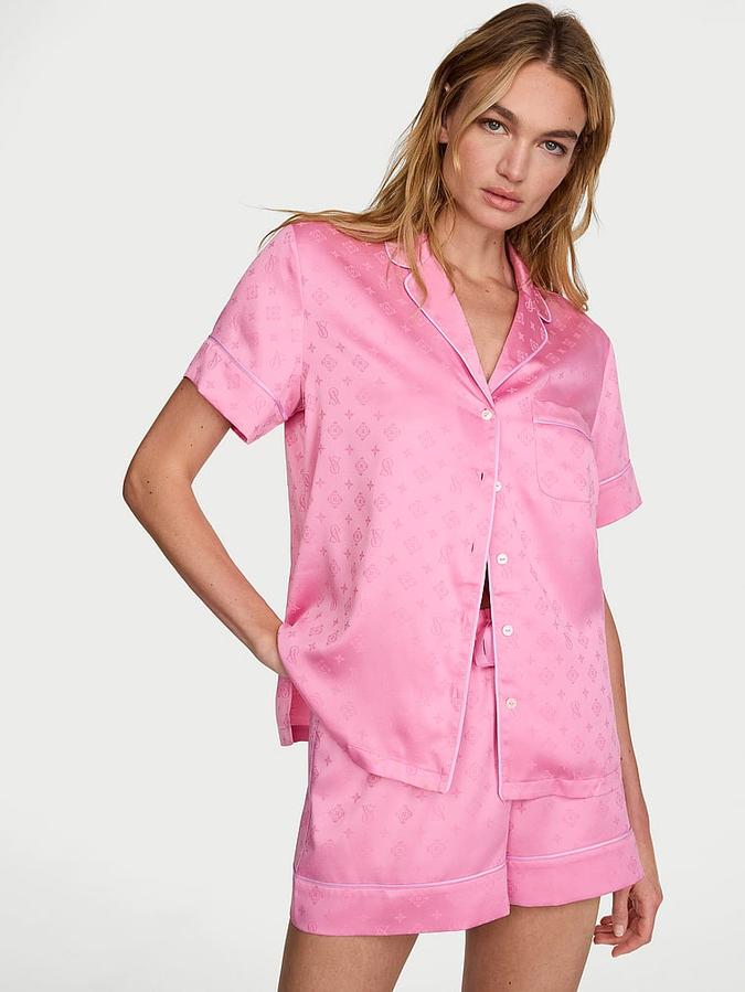Signature Satin Short Pajama Set