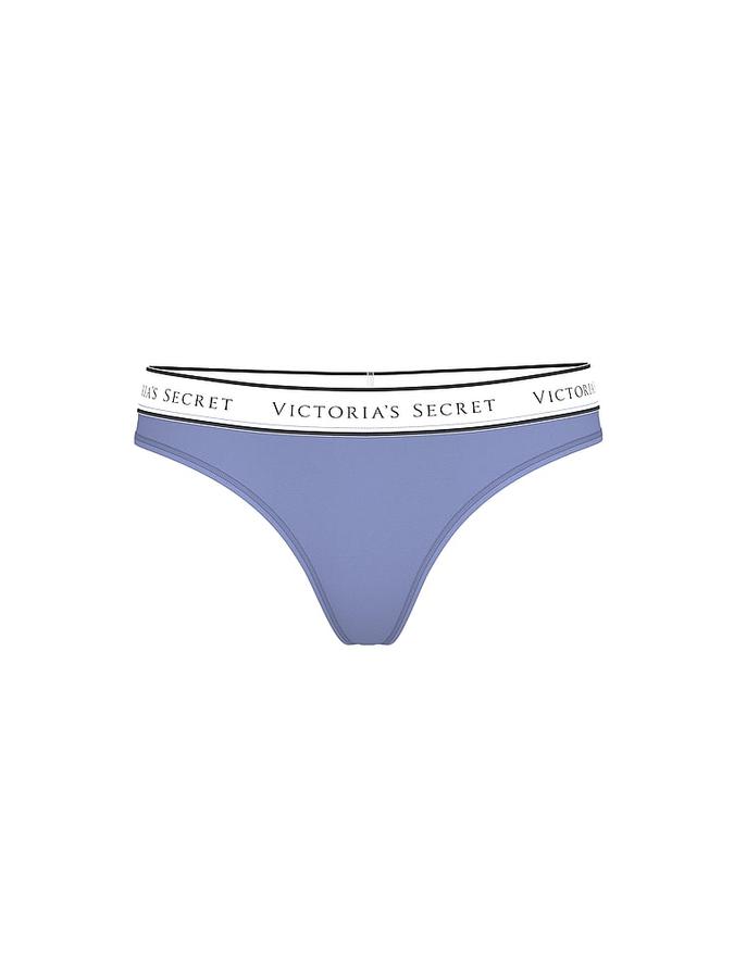 Logo Cotton Thong Panty
