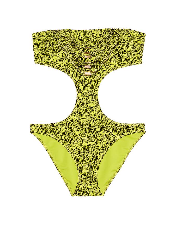 VS Archives Strappy Hardware Strapless Monokini One-Piece Swimsuit image number 2