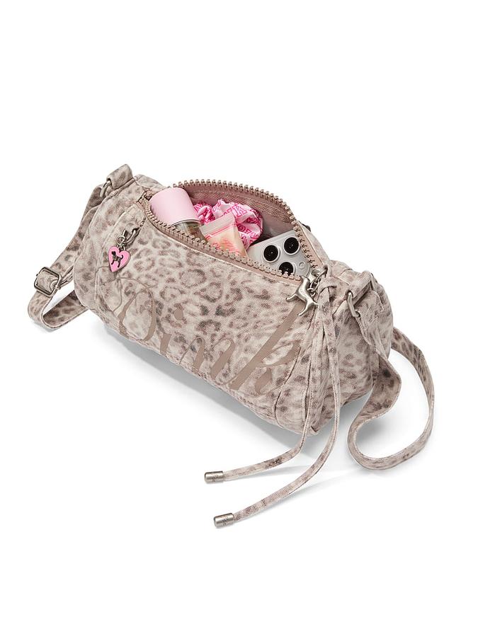 Canvas Rolled Du?e Shoulder Bag image number 3