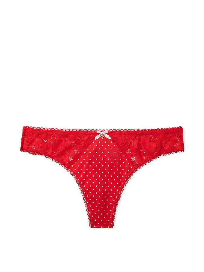 Smooth & Lace Thong Panty image number 2