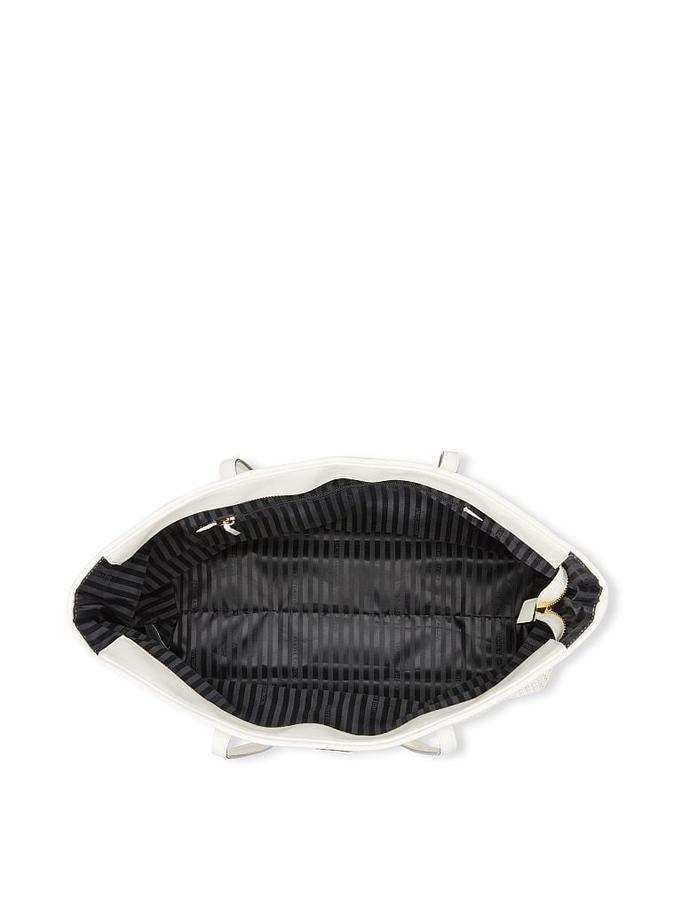 The Victoria Carryall Tote Thin Woven White image number 2