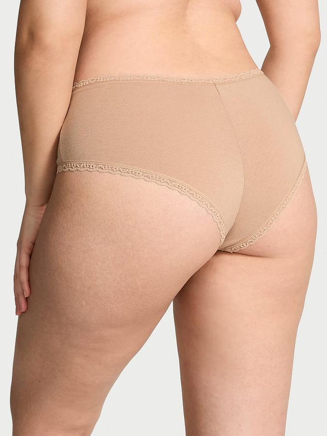 Cotton Lace-Waist Cheeky Panty