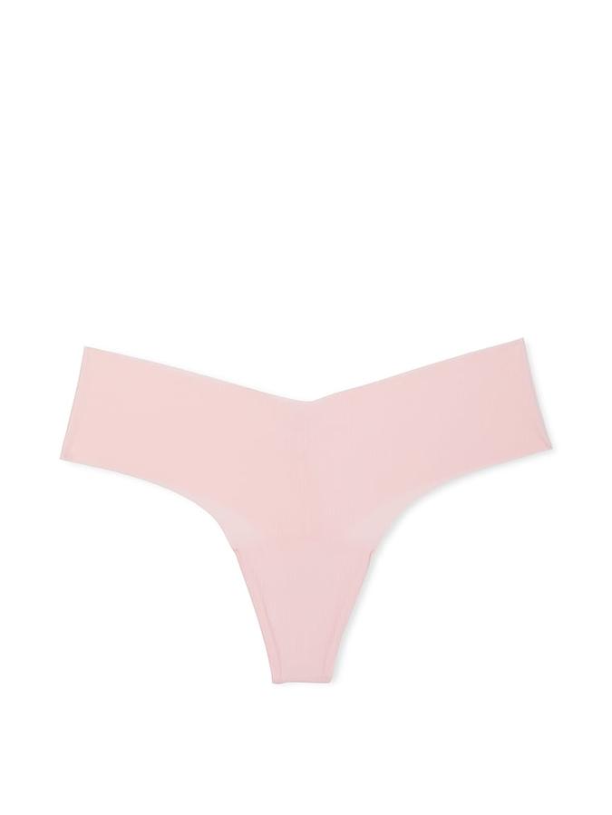 No-Show Ribbed Thong Panty image number 2