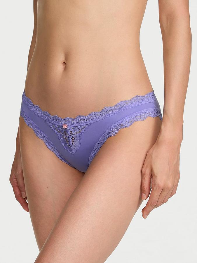 Lace-Trim Bikini Panty