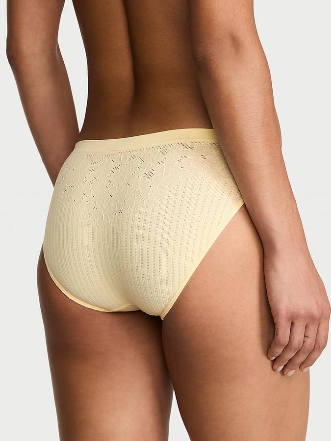 Seamless Floral Rib Bikini Panty