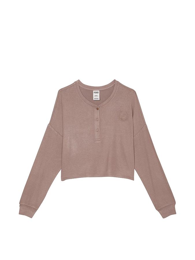 Cozy Long-Sleeve Sleep Shirt image number 0