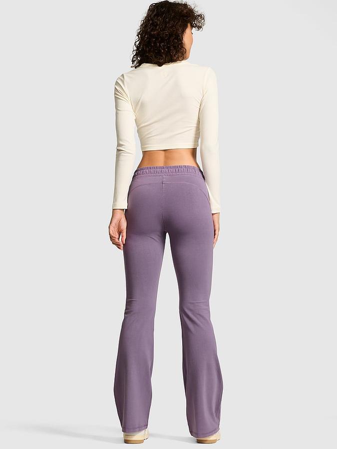 Purple All-Day Cotton Pocket Flare Leggings All-Day Cotton Pocket Flare Leggings