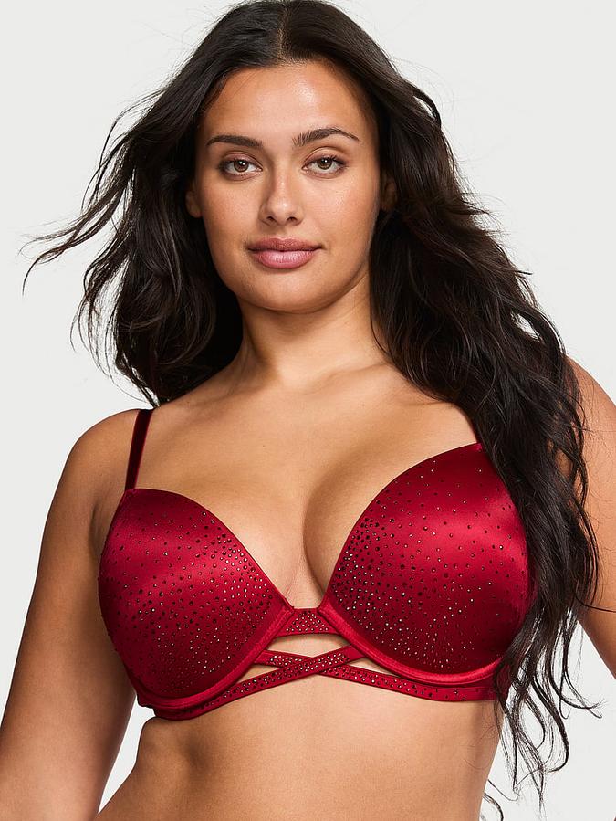 Sparkle Crystal Shine Cradle Push-Up Bra