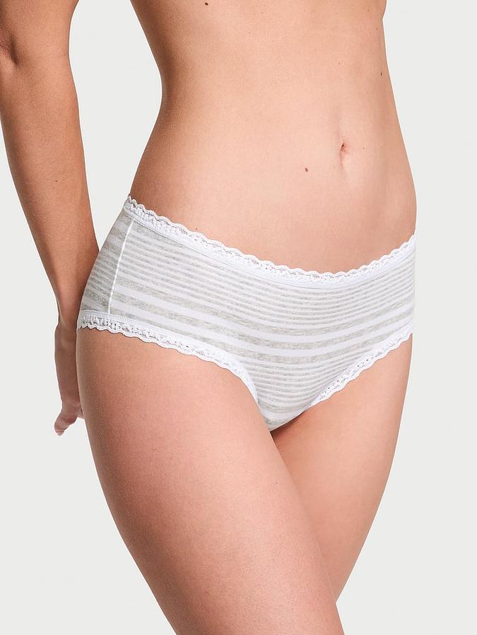 Cotton Lace-Waist Cheeky Panty