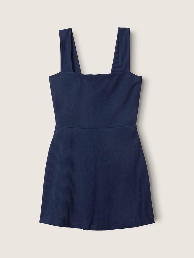 Rib Square Neck Active Dress image number 2