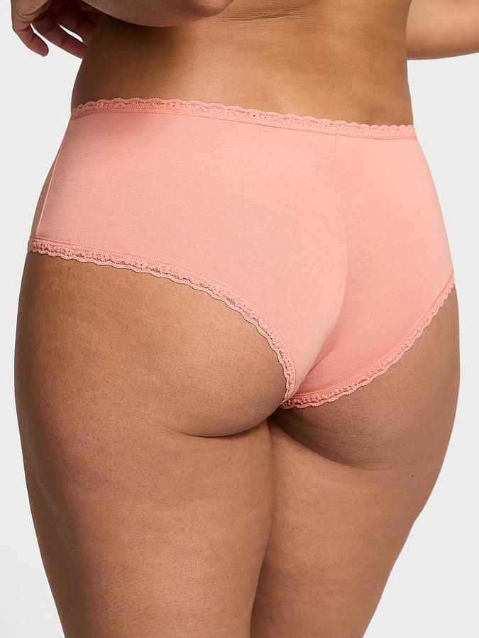 Cotton Lace-Waist Cheeky Panty