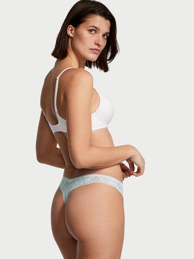 Smooth & Lace Thong Panty image number 1