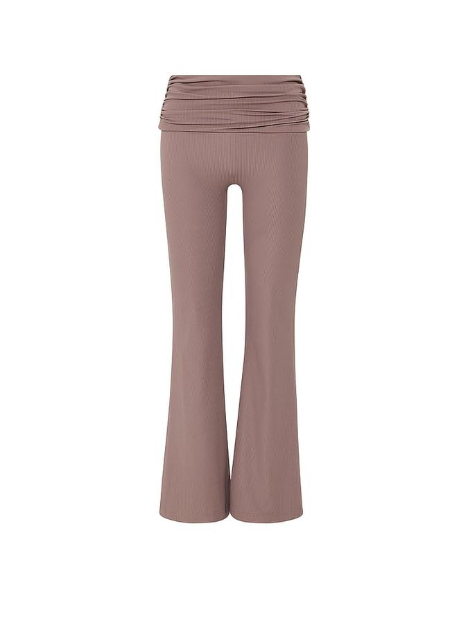 VSX Elevate&trade; Rib Ruched Foldover Flare Legging image number 2
