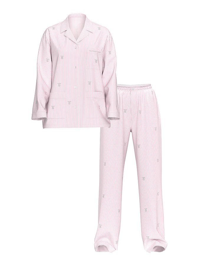 Heritage Cotton Shine Oversized Long Pajama Set image number 2