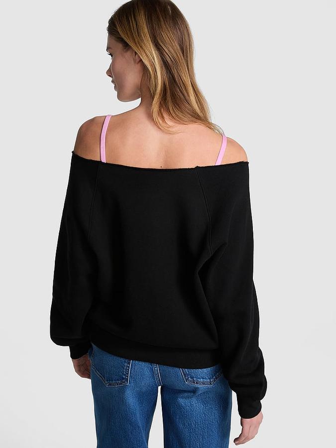 Ivy Fleece Off-The-Shoulder Sweatshirt image number 1