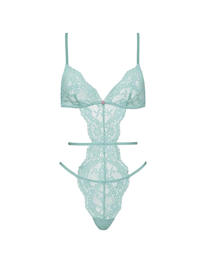 Dare to Dream Lace Strappy Triangle Teddy image number 2