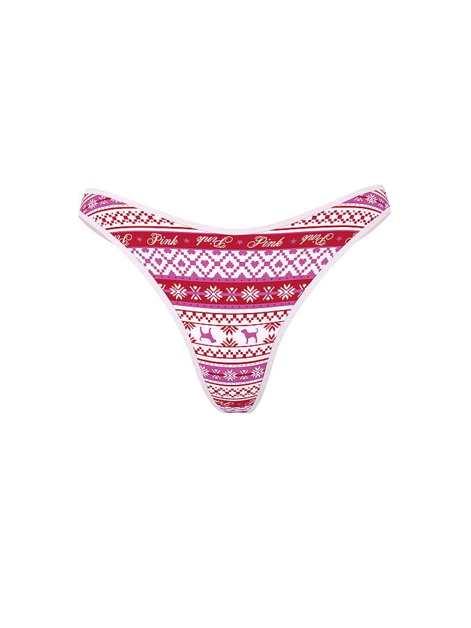 Cotton High-Leg Thong Panty image number 2