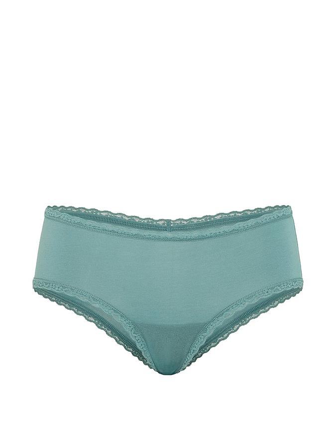 Cotton Lace-Waist Cheeky Panty image number 2