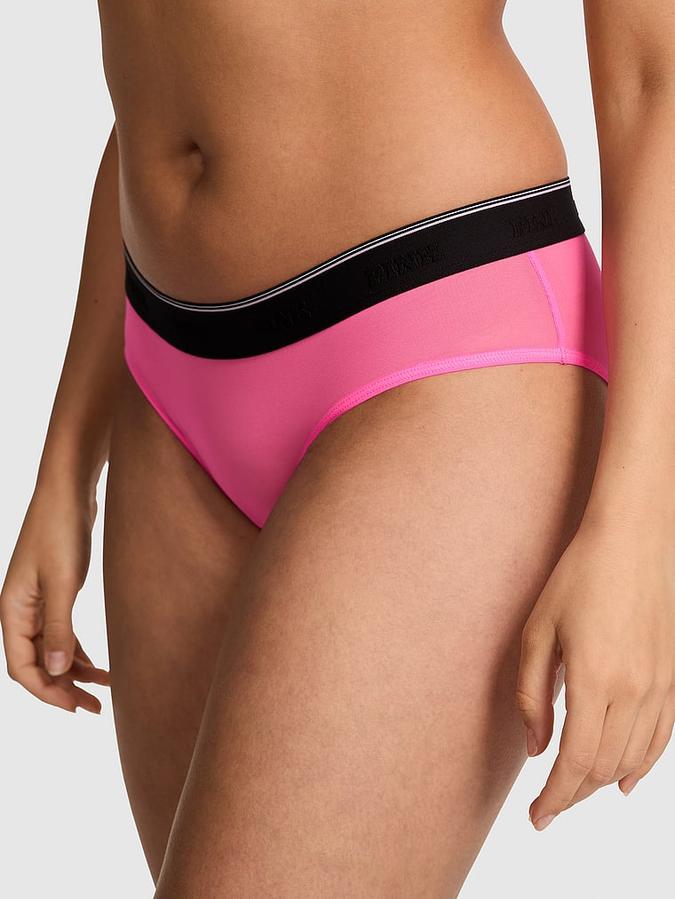 Logo Mesh Hiphugger Panty image number 0