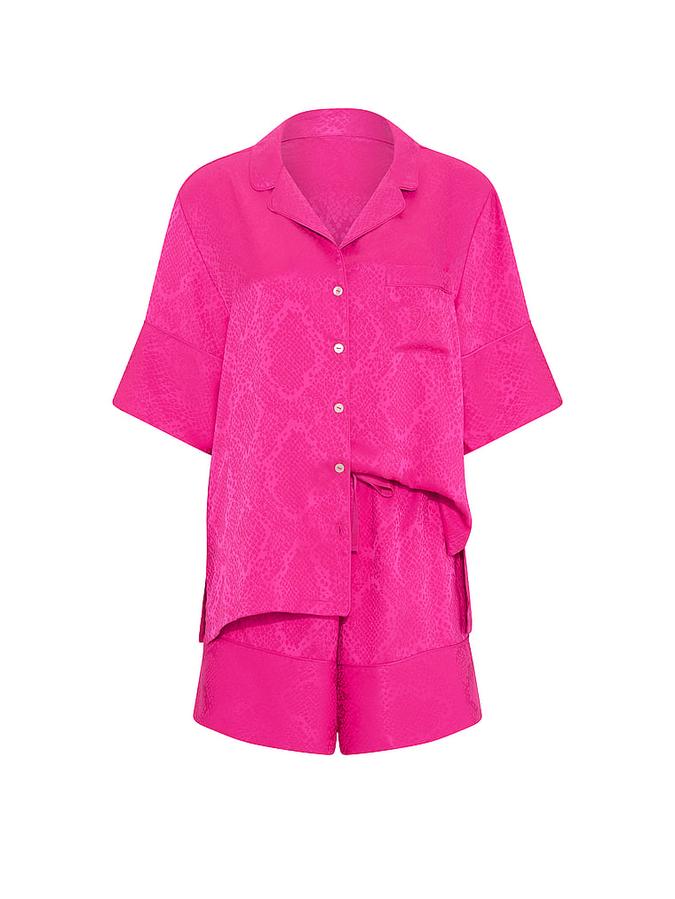 Signature Satin Short Pajama Set image number 2