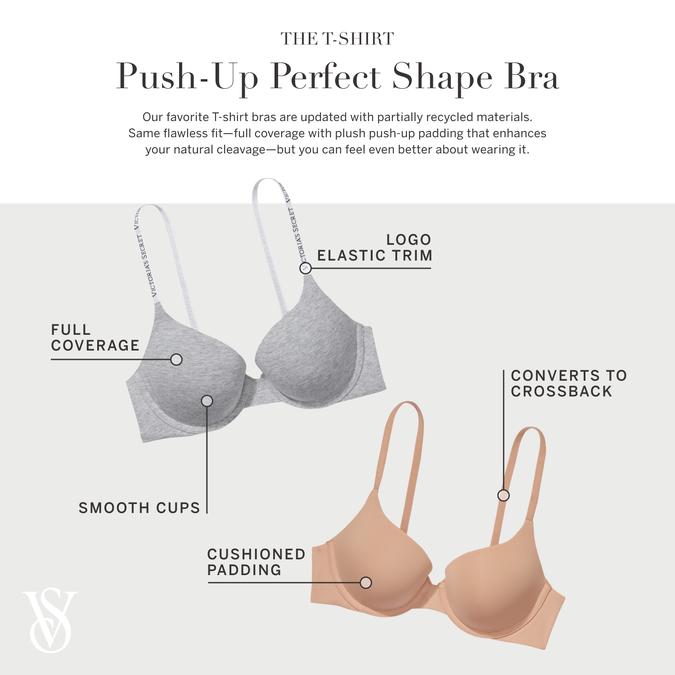 Cotton Logo Hardware Perfect Shape Push-Up Bra image number 3