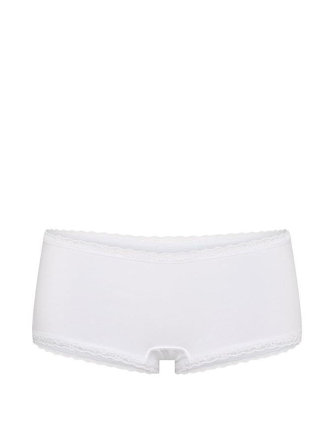 Cotton Lace-Trim Boyshort Panty image number 2